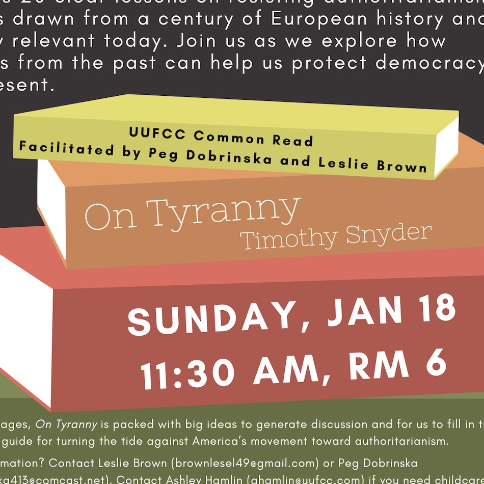 Common Read: On Tyranny